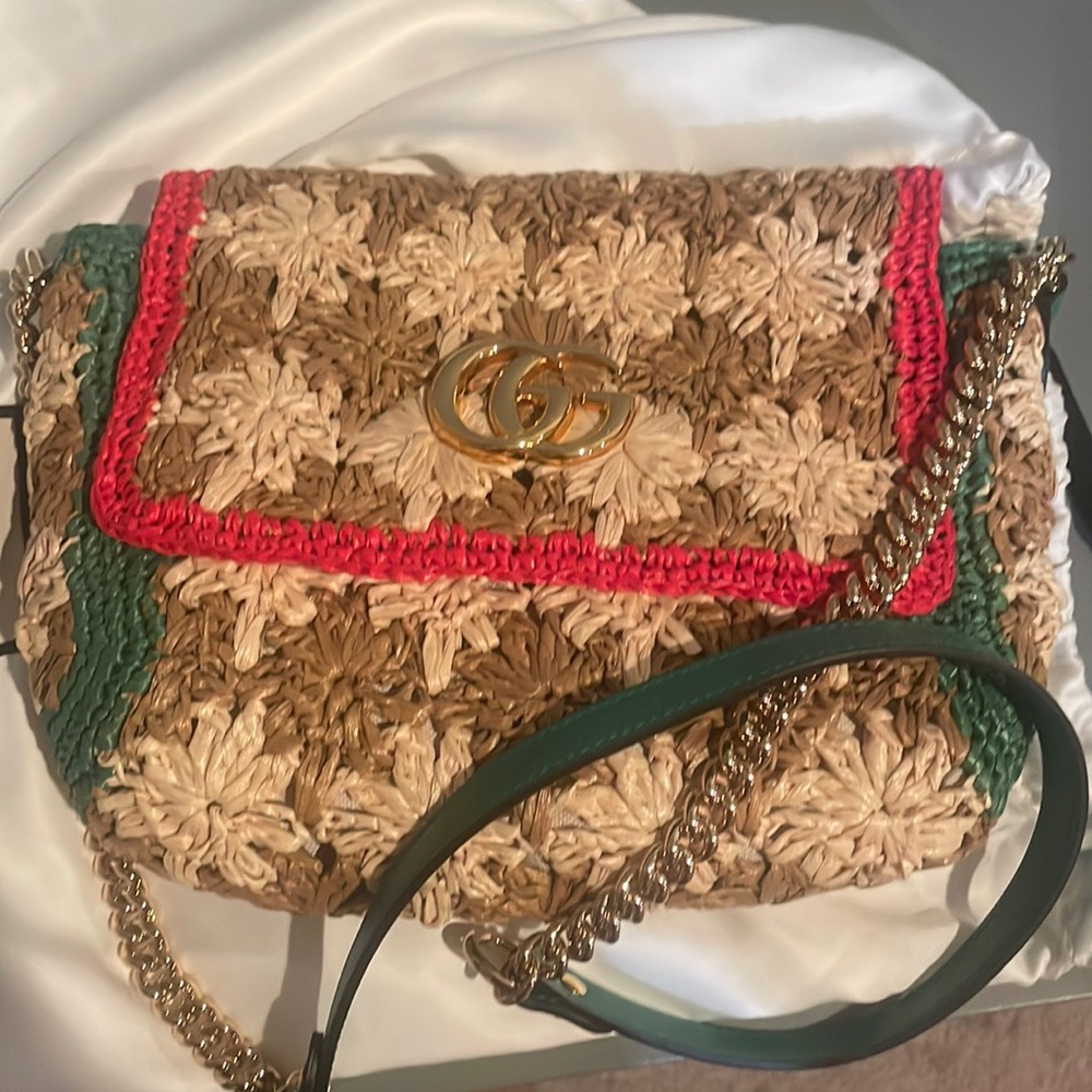 Gucci Rafia bag M